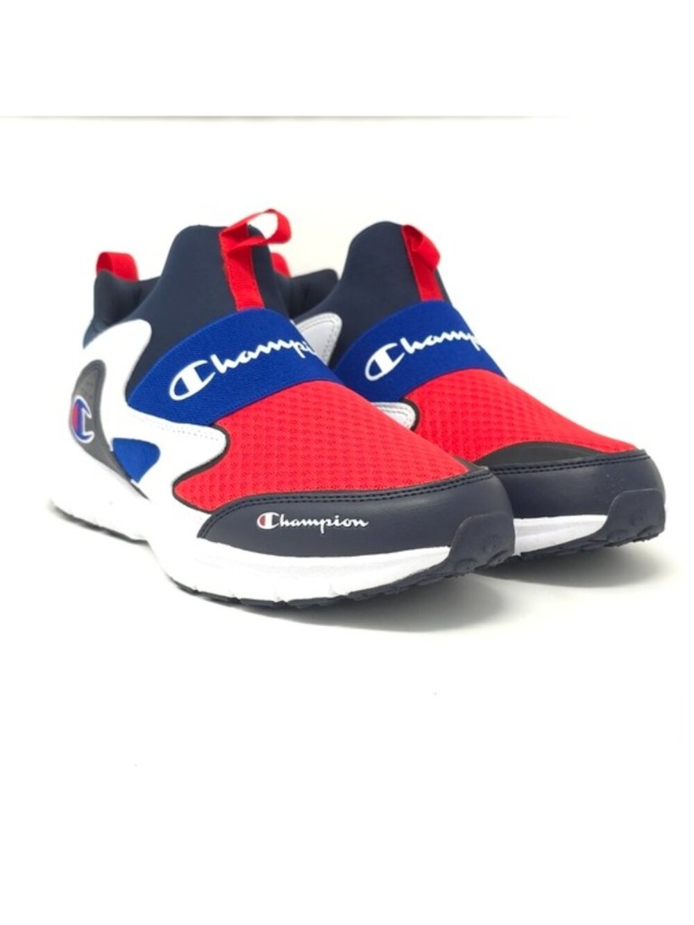Champion Legend Lo Red/Navy/White Slip-On Sneakers - Picture 2 of 9